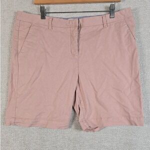 Rare Earth Womens Dusty Rose Pink Cotton Stretch Chino Shorts Size 16